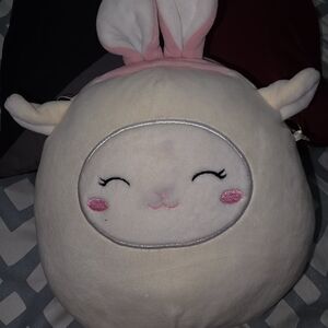 Squishmallows Pink and Cream Bunny Plush